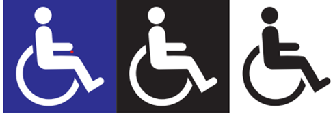 International wheelchair symbol. 