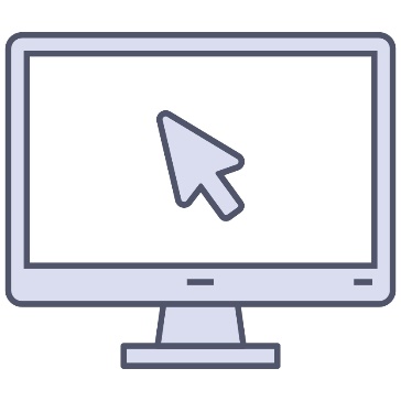 A computer screen with a cursor on it.