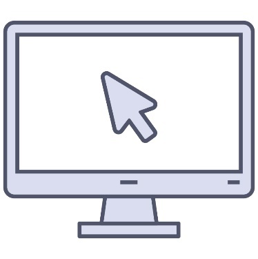 A computer screen with a cursor on it.