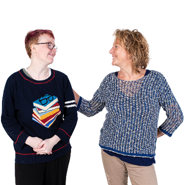 A person supporting someone.