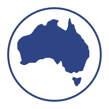 A map of Australia.