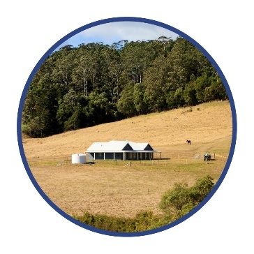 A home in an area far away from cities and towns.