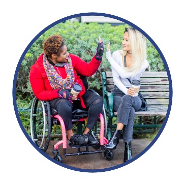 2 people giving each other a high five.