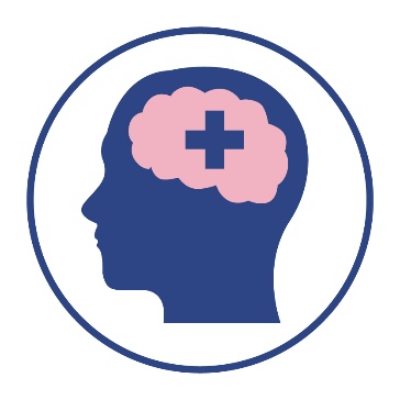 An icon of a brain with a plus sign.